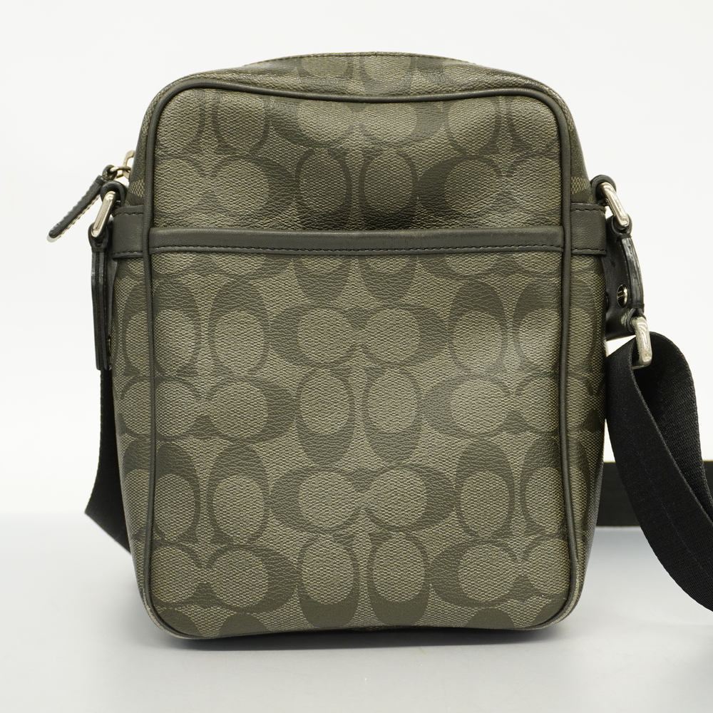 Auth Coach Signature Shoulder Bag F70589 Men,Women,Unisex PVC Shoulder Bag Bl... - Picture 11 of 11